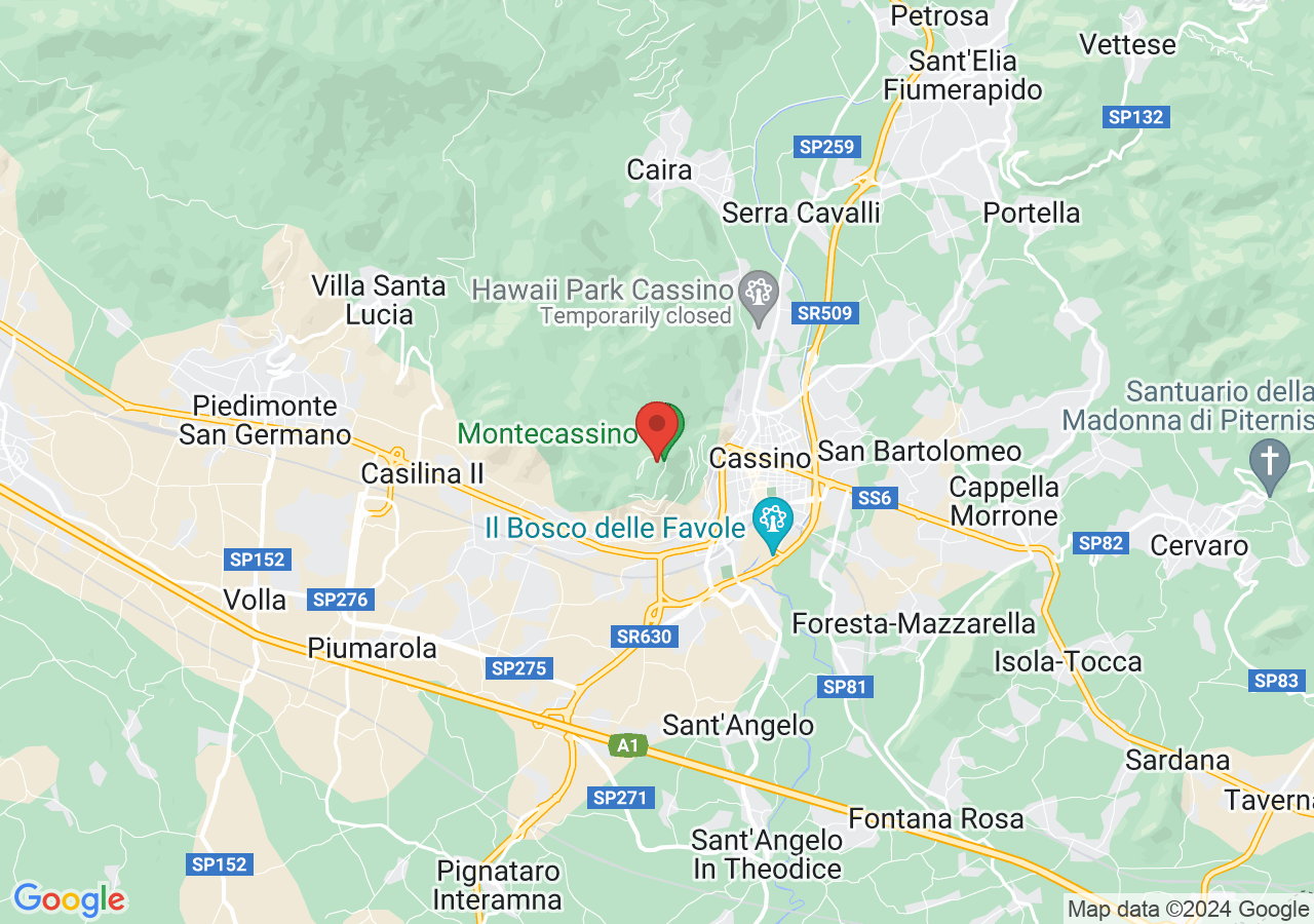 Mappa di Abbazia di Montecassino