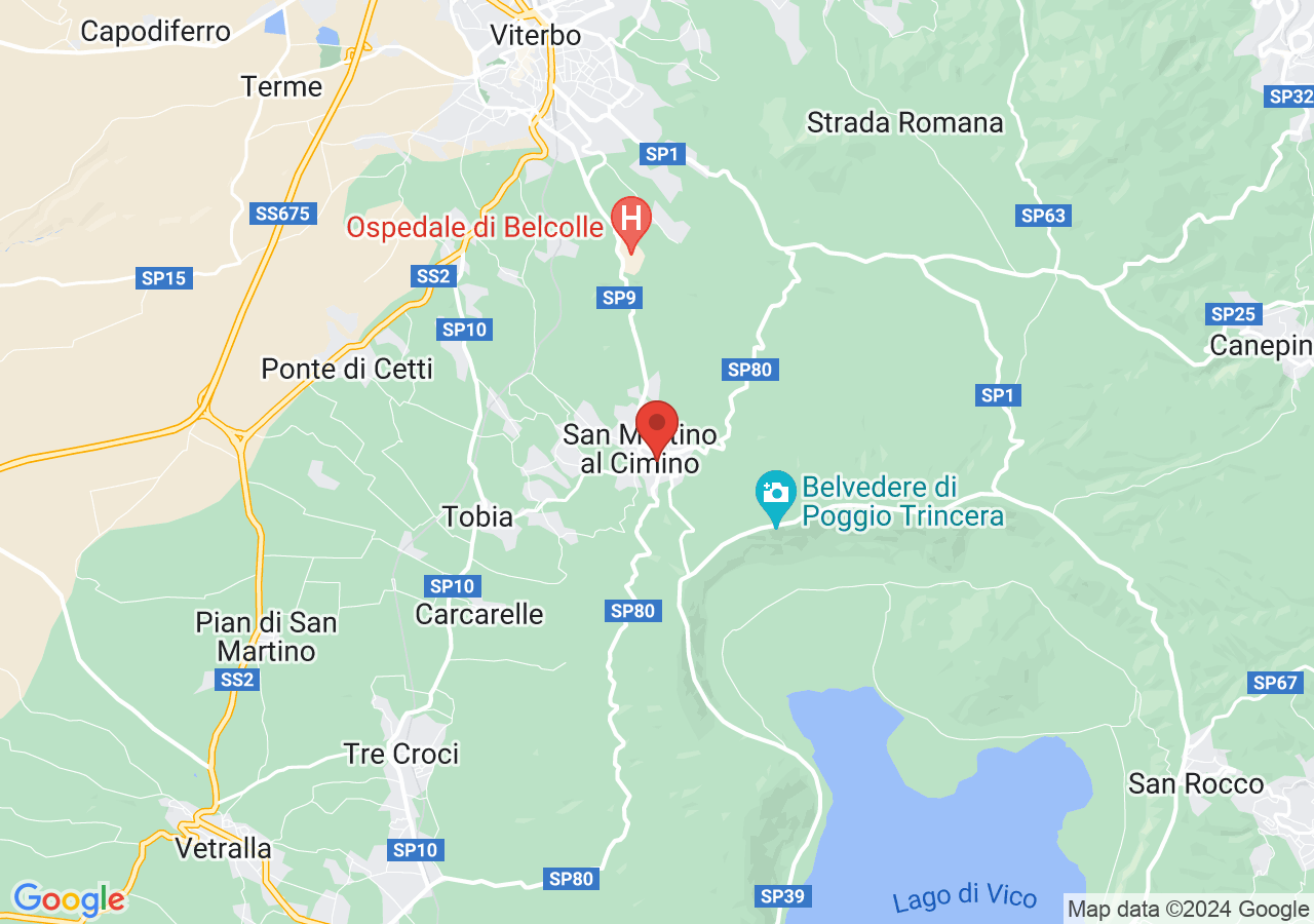 Mappa di Abbazia di San Martino al Cimino