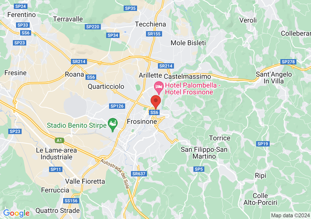 Mappa di Anfiteatro romano di Frosinone