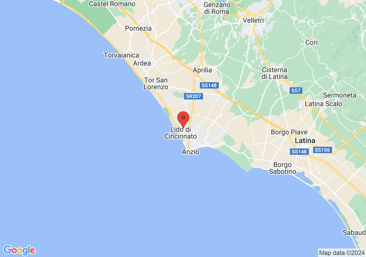 Mappa di Aree archeologiche di Anzio