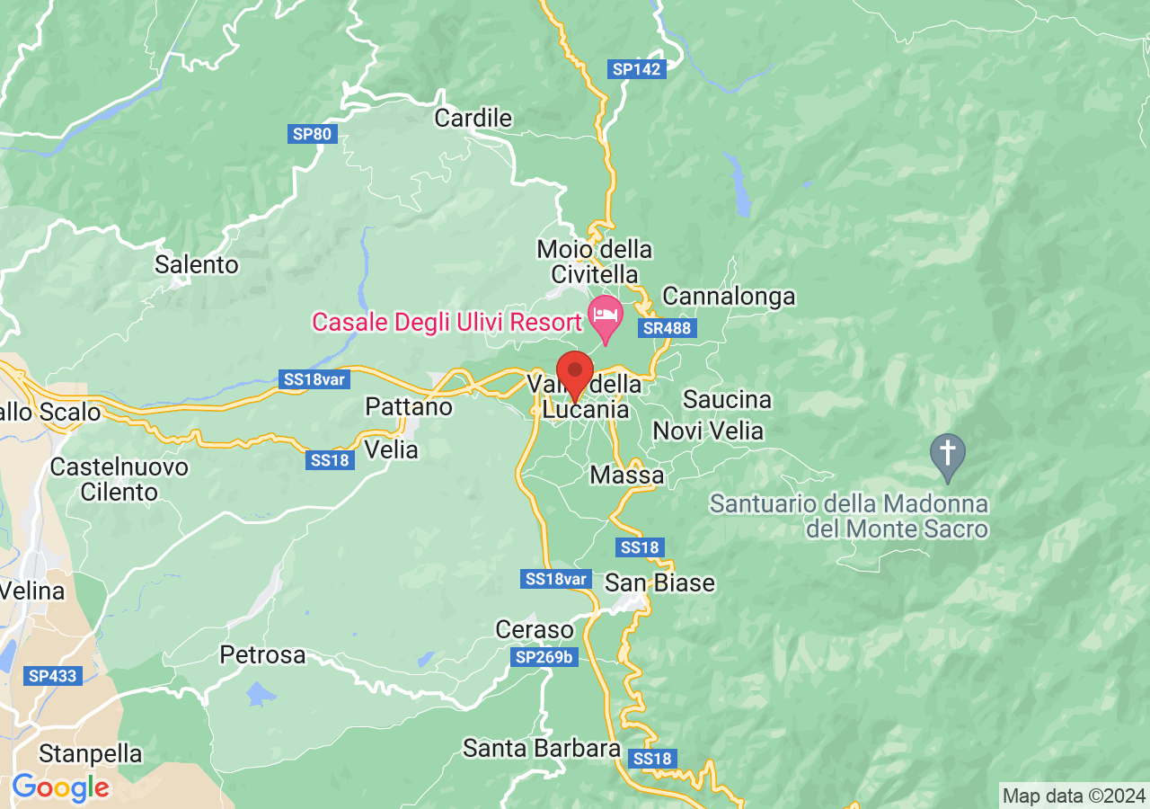 Mappa di Badia di Santa Maria di Pattano