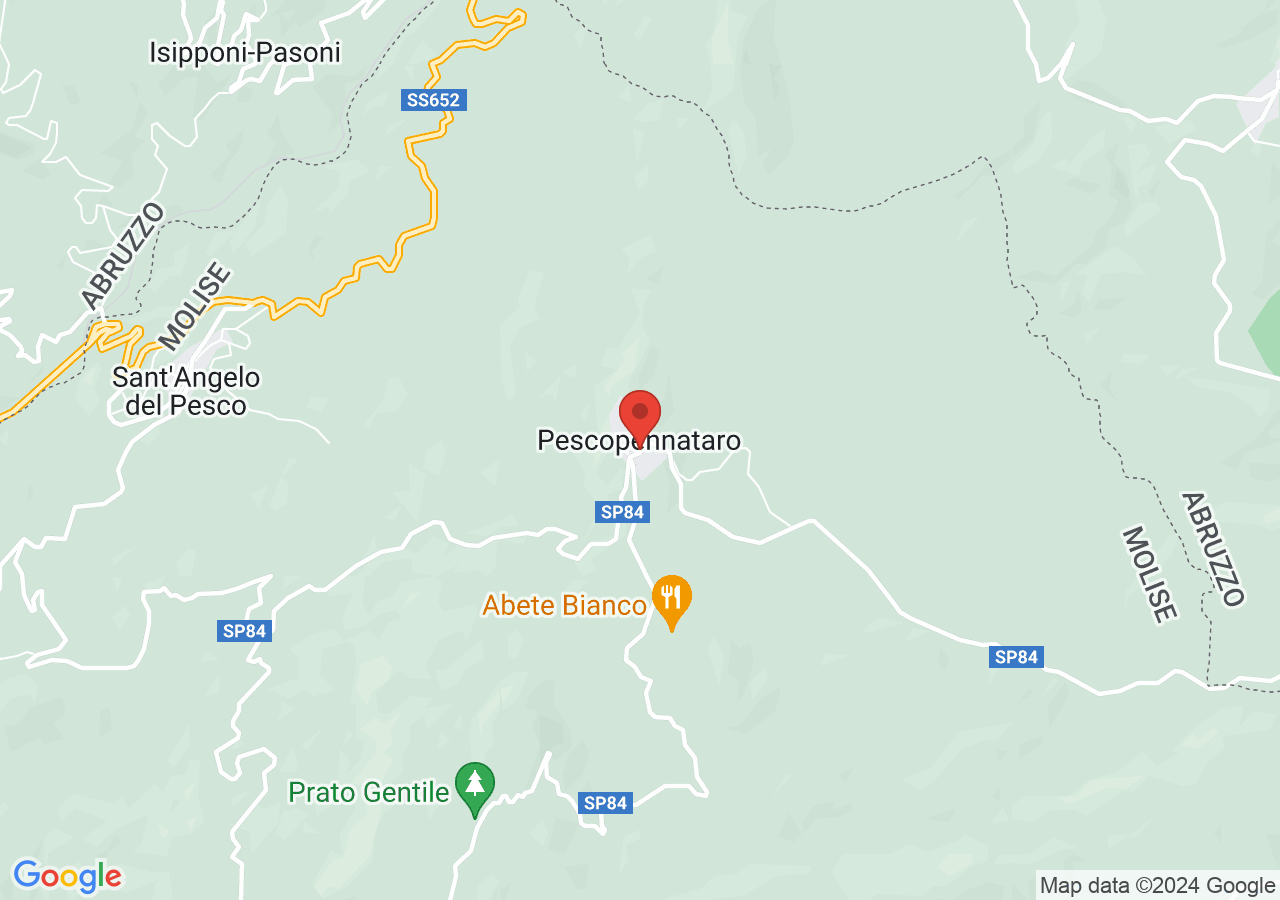 Mappa di Belvedere del guerriero sannita