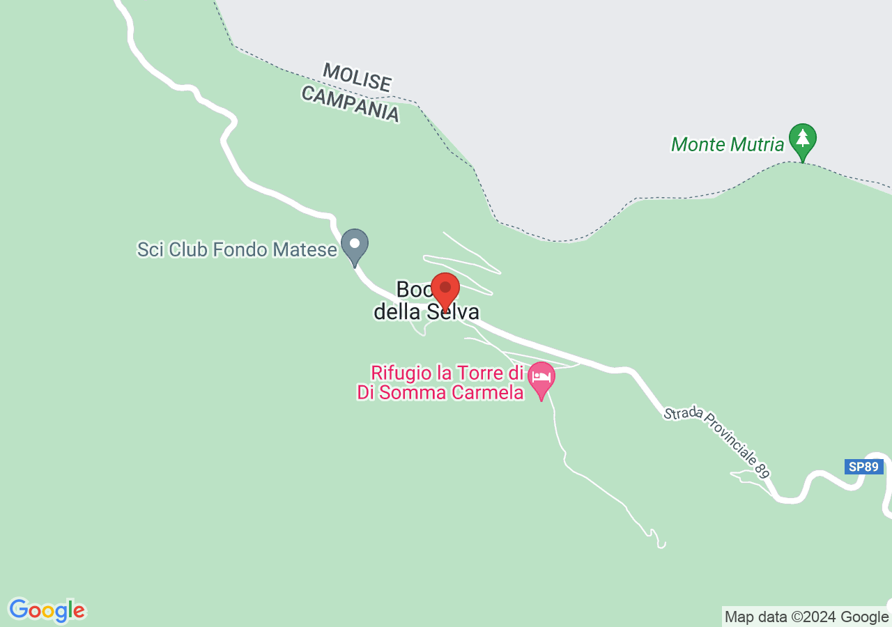 Mappa di Bocca della Selva - Sci e Trekking Monte Mutria