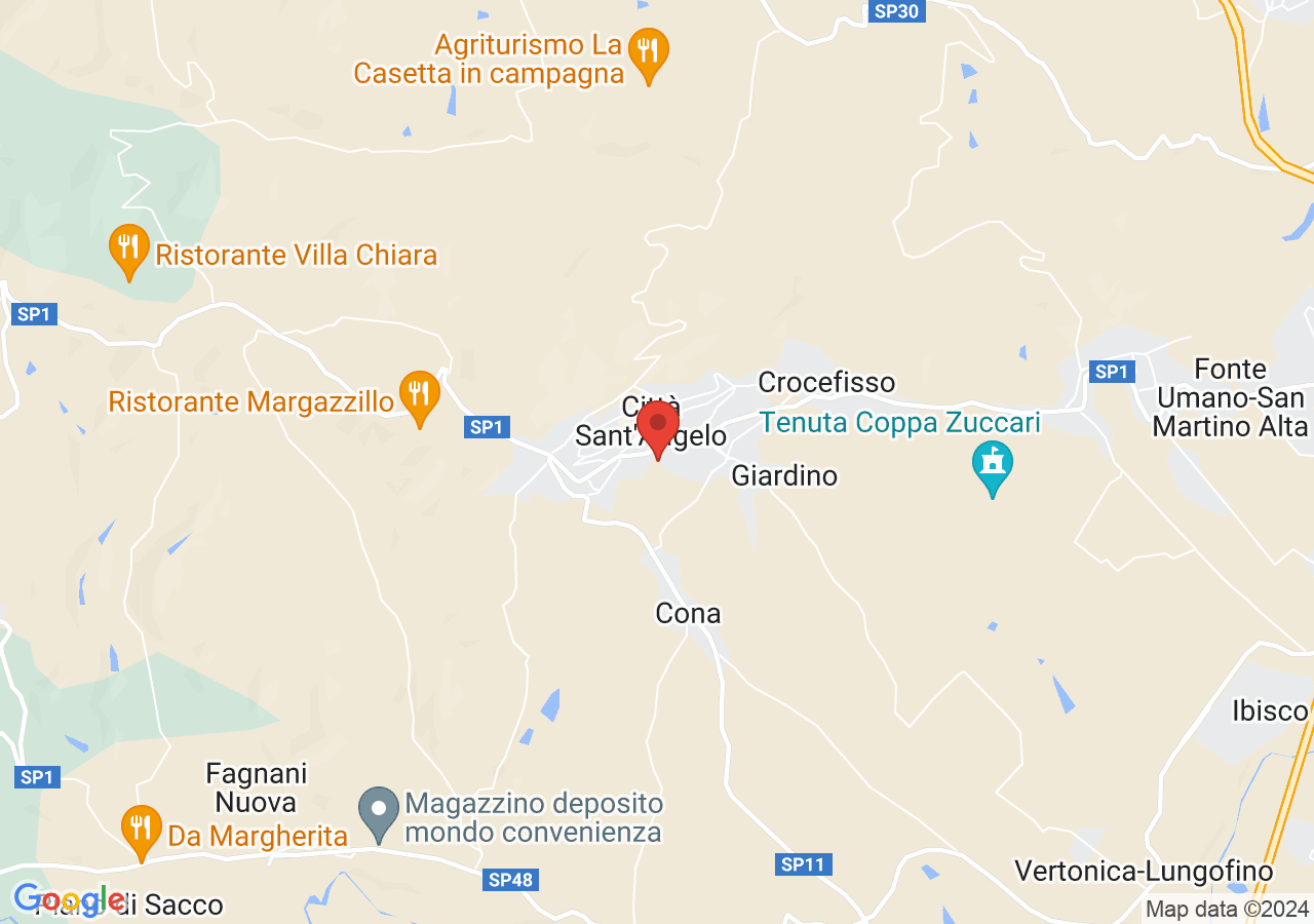 Mappa di Borgo medievale di Città Sant'Angelo