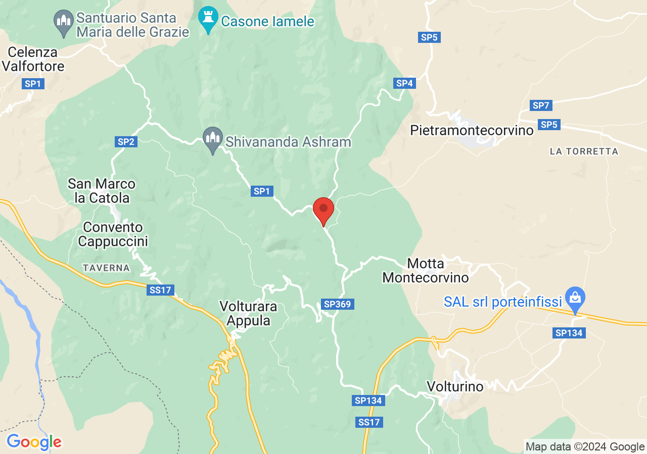 Mappa di Bosco di Sant'Antonio a Motta Montecorvino