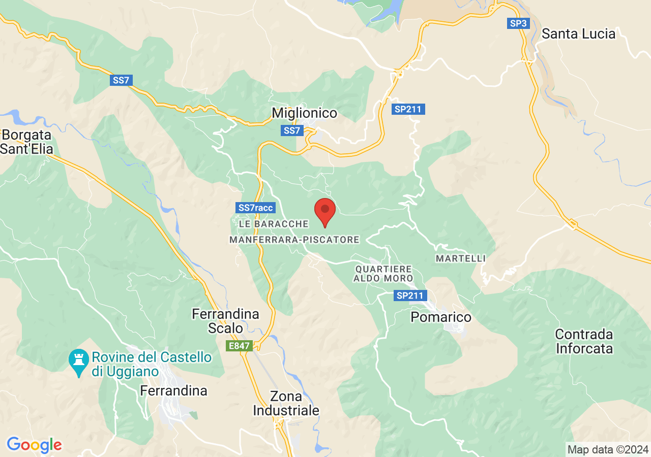 Mappa di Bosco Manferrara