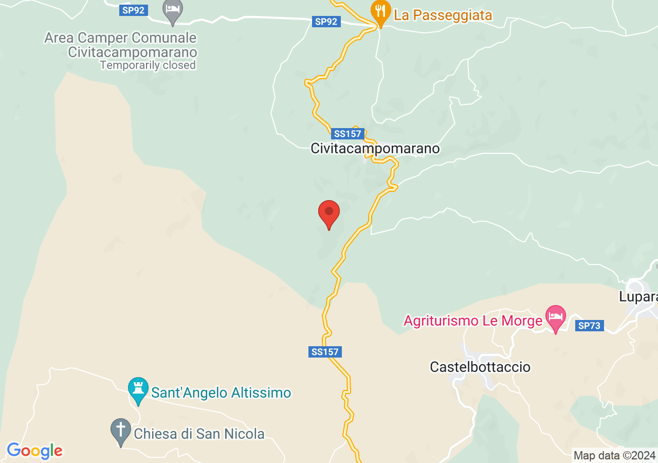 Mappa di Calanchi di Civitacampomarano