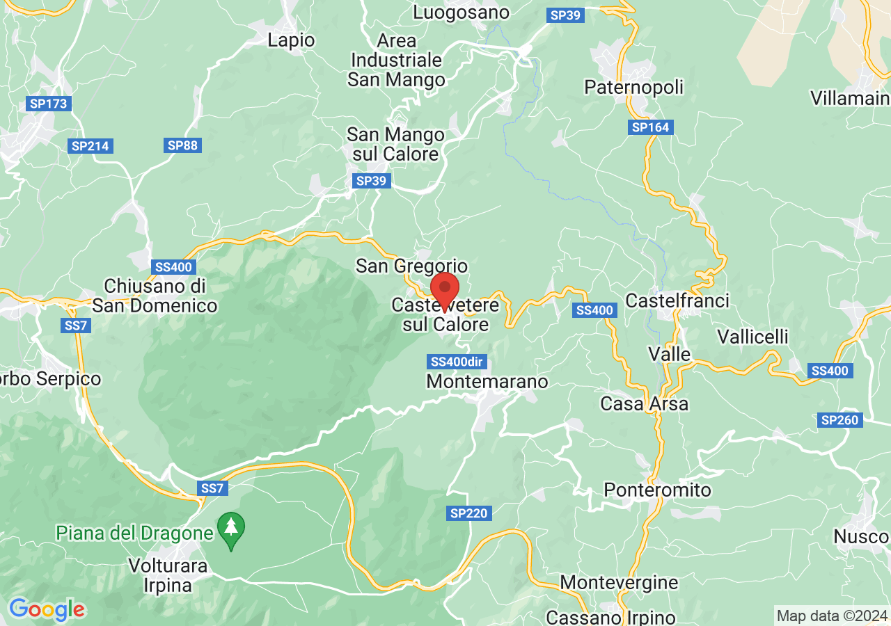 Mappa di Carnevale di Castelvetere sul Calore