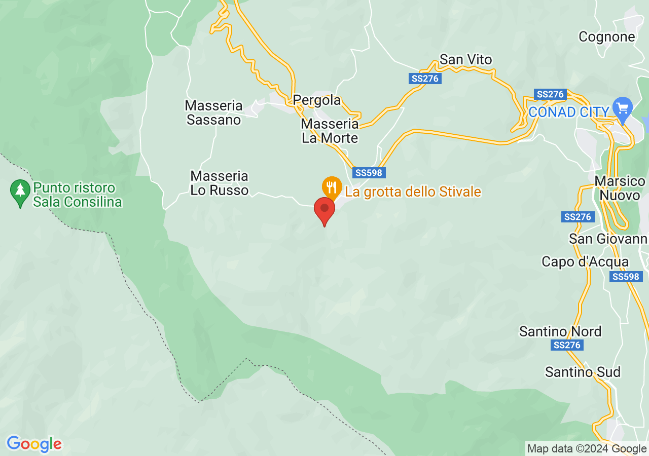 Mappa di Cascate Vallone Melaggine