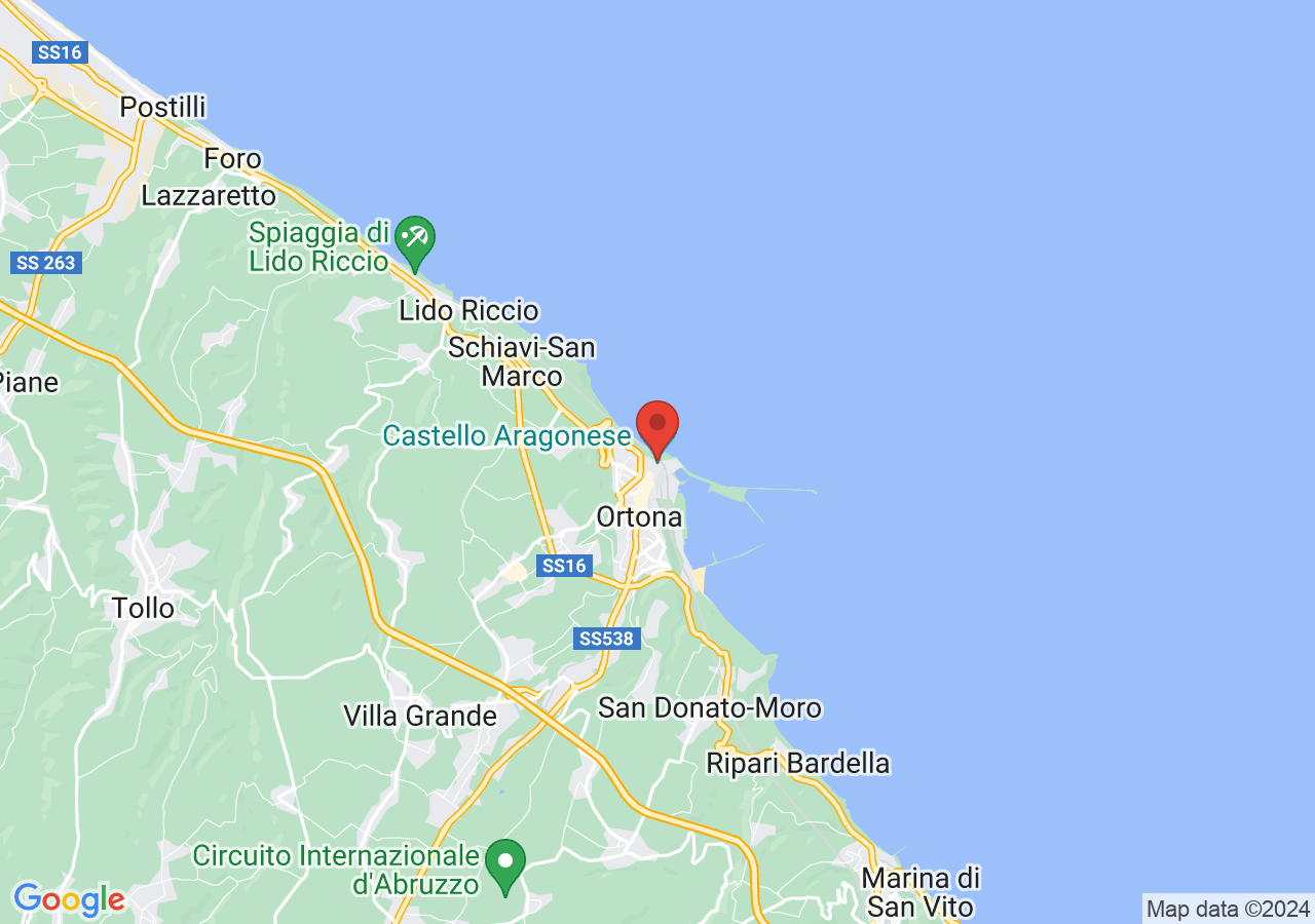 Mappa di Castello aragonese di Ortona