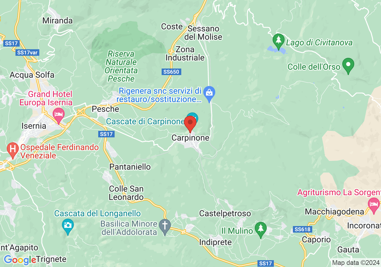 Mappa di Castello Caldora