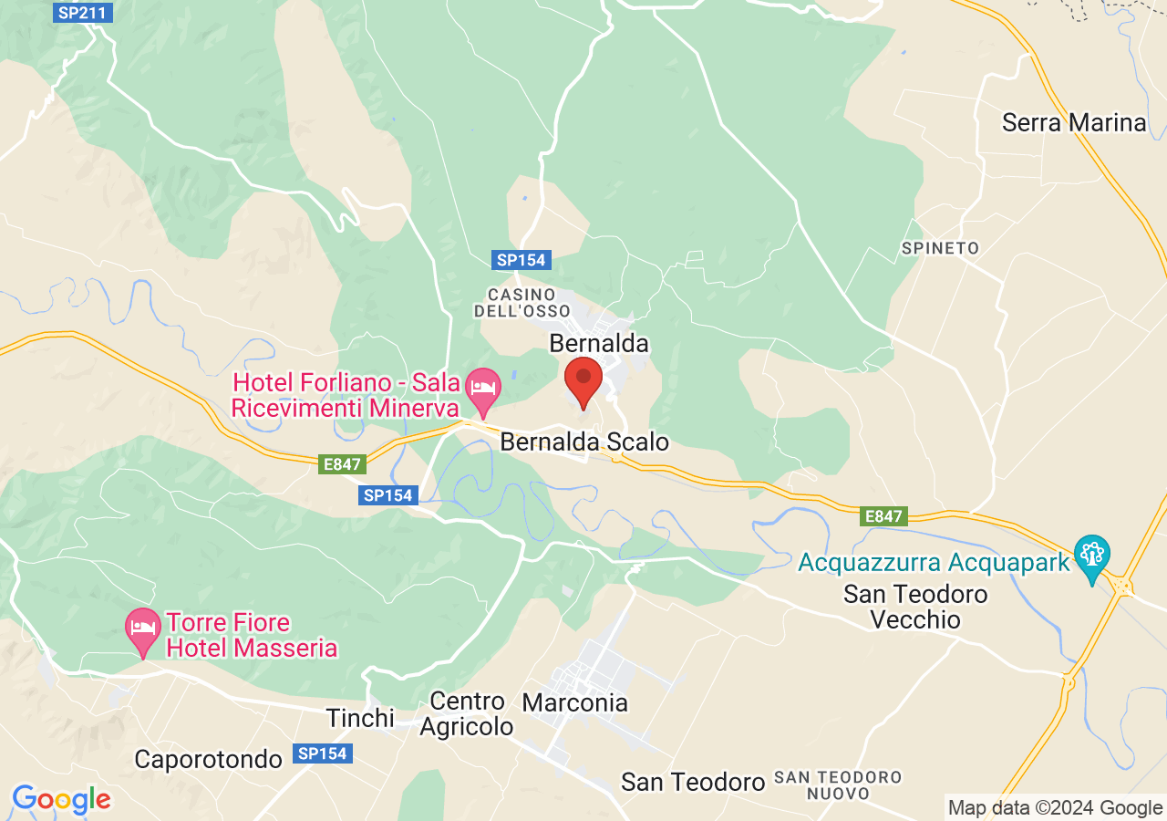 Mappa di Castello di Bernalda