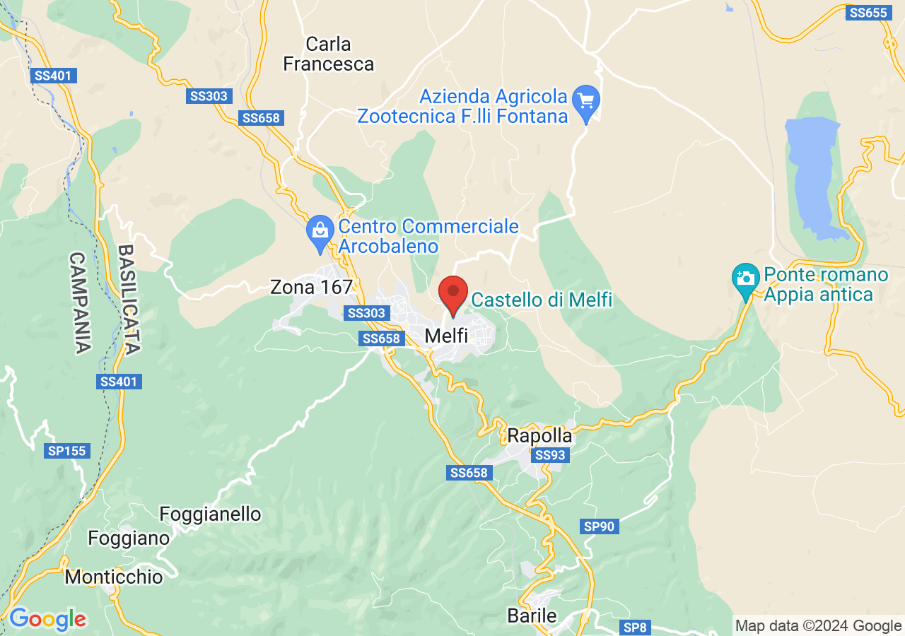 Mappa di Castello di Melfi