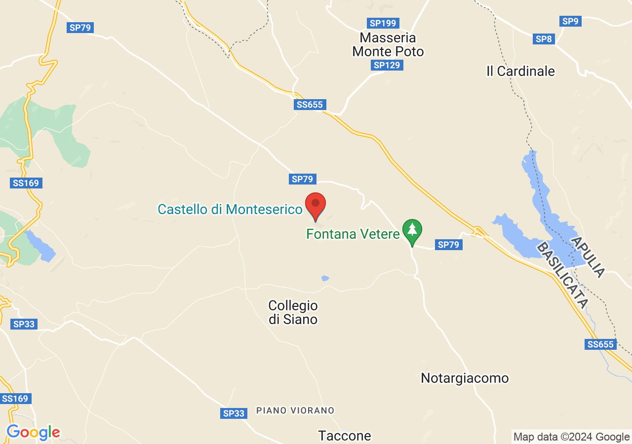 Mappa di Castello di Monteserico