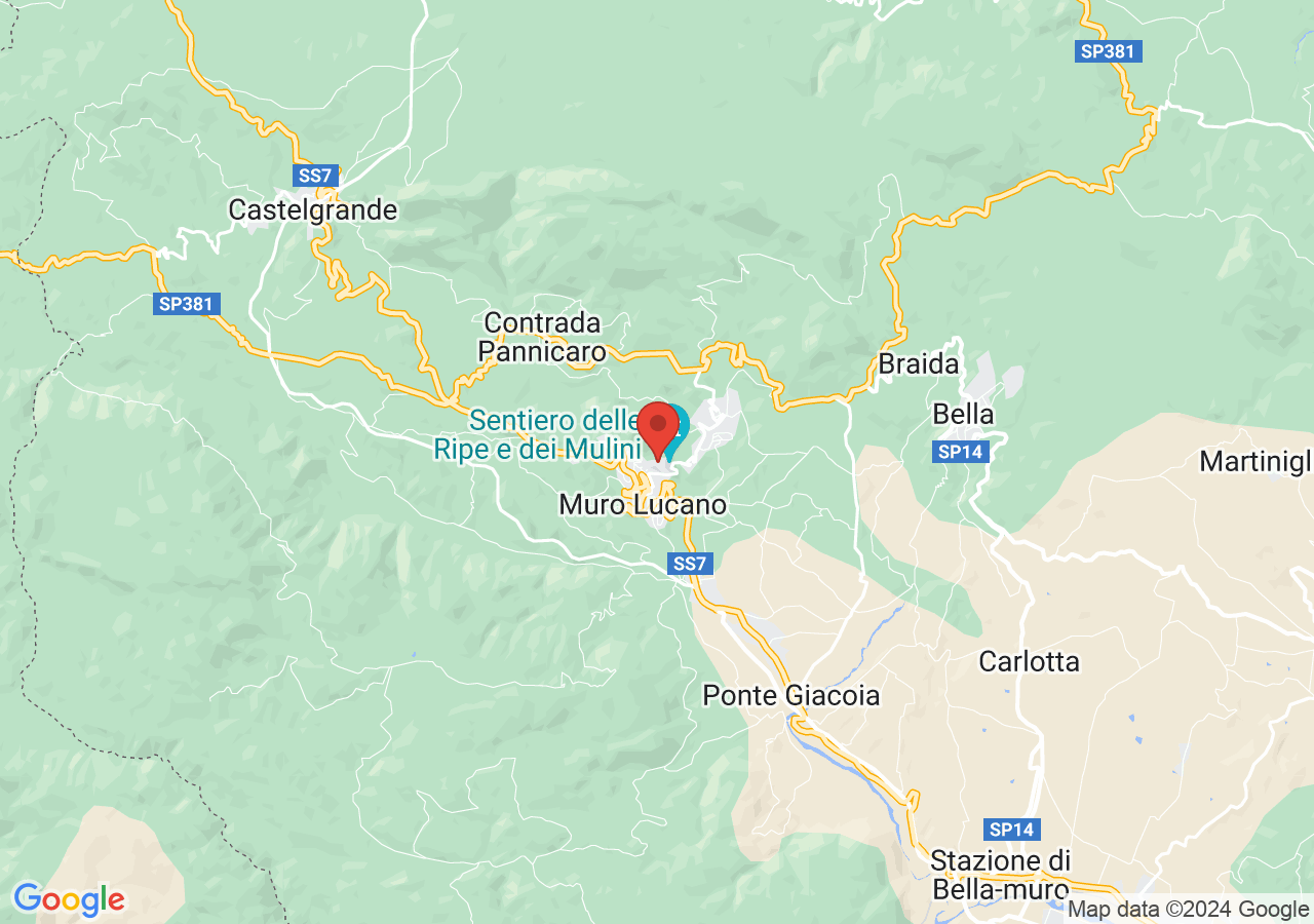 Mappa di Castello di Muro Lucano