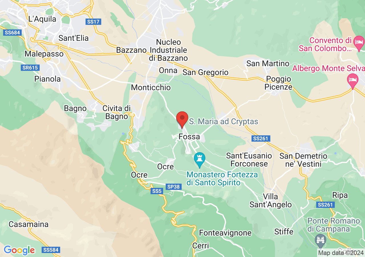 Mappa di Chiesa di Santa Maria ad Cryptas