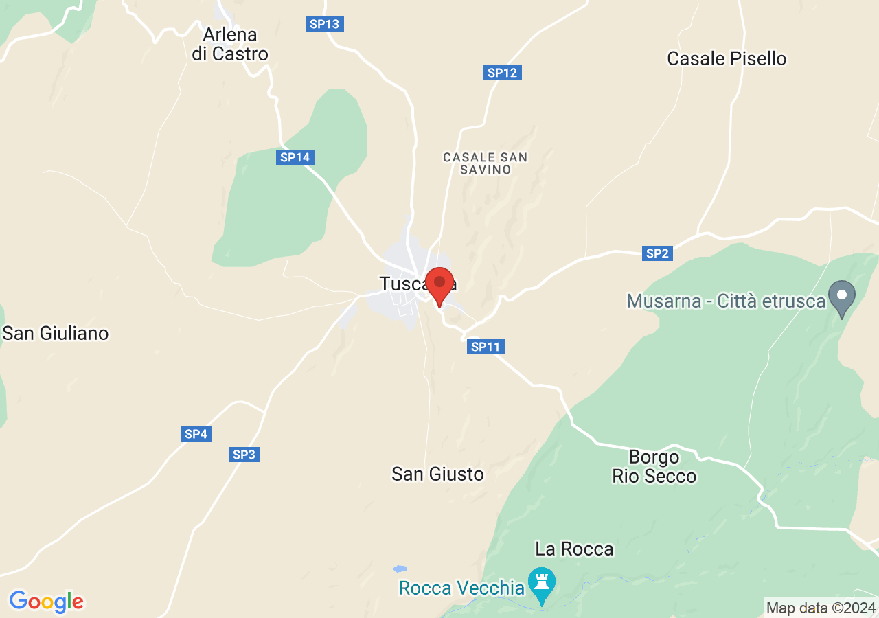 Mappa di Chiesa di Santa Maria Maggiore a Tuscania