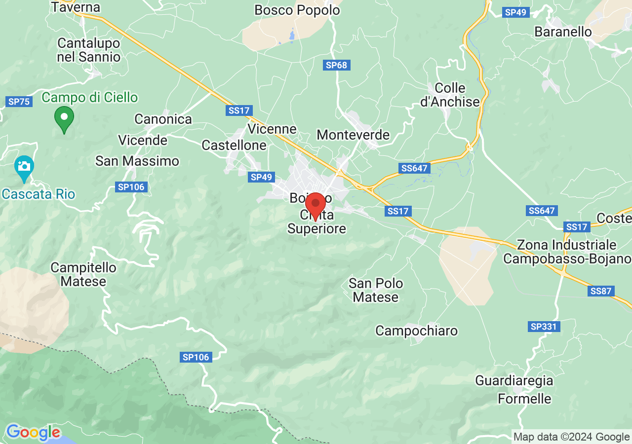 Mappa di Civita e Castello