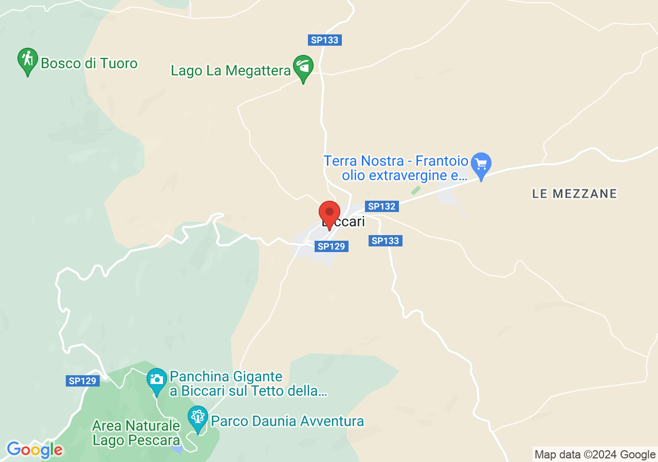 Mappa di Croce stazionaria di Biccari