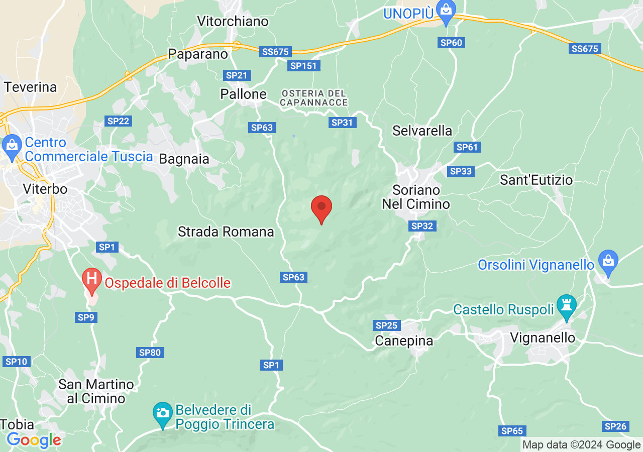 Mappa di Faggeta vetusta dei monti Cimini