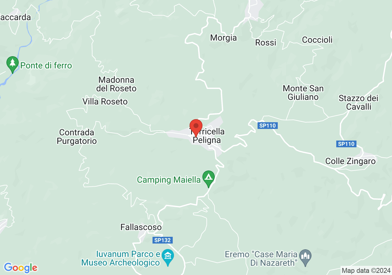 Mappa di Fontane di Torricella Peligna