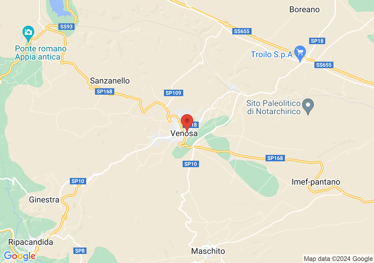 Mappa di Fontane di Venosa