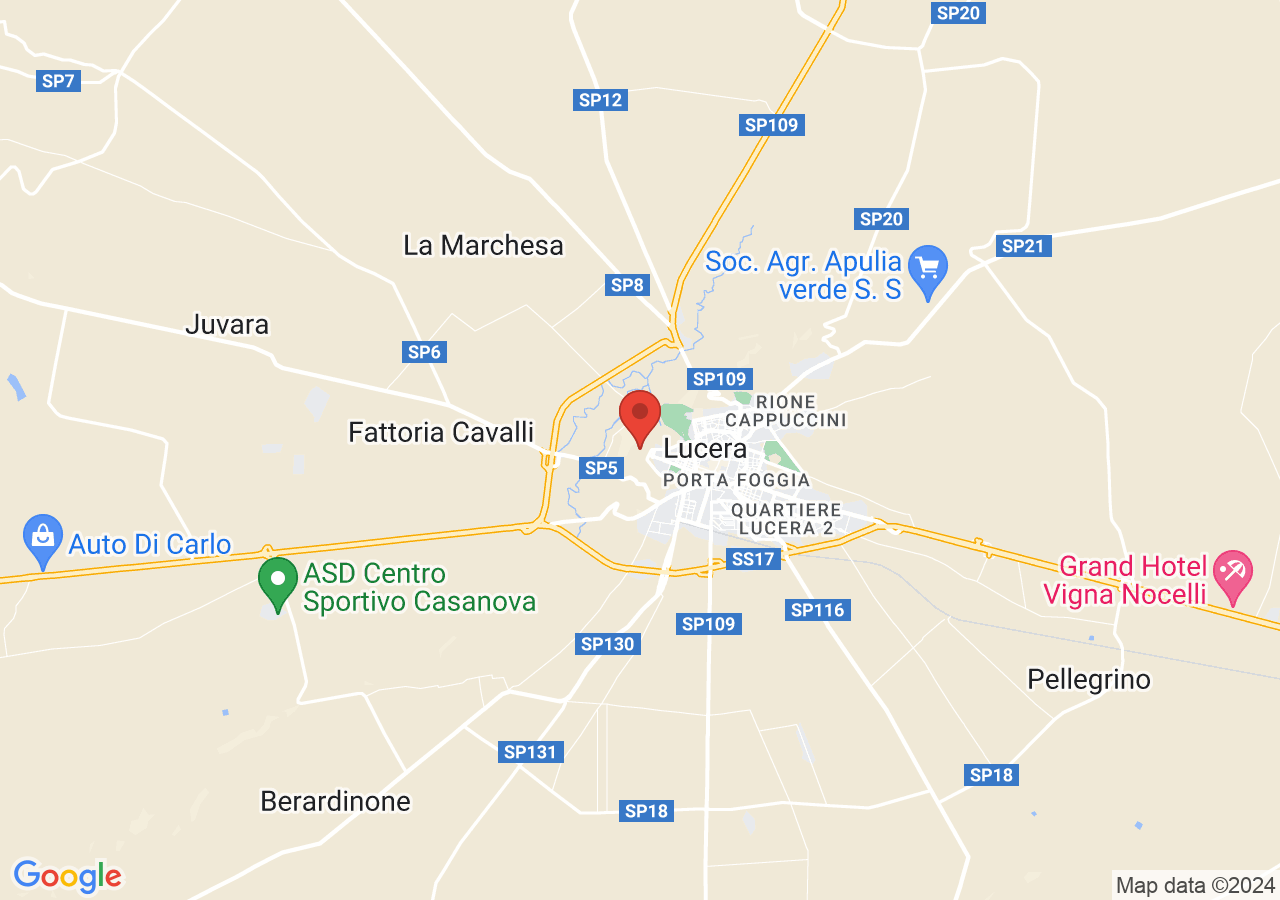 Mappa di Fortezza svevo-angioina