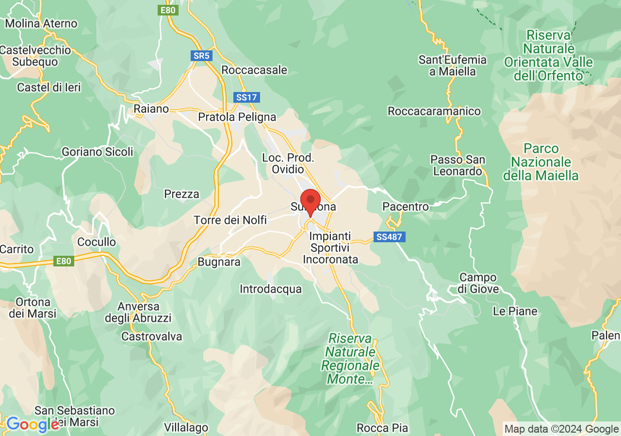 Mappa di Giostra cavalleresca di Sulmona