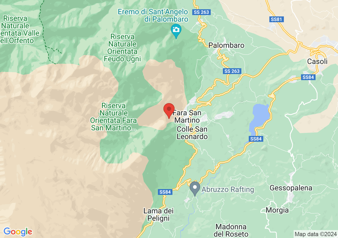 Mappa di Gole di San Martino