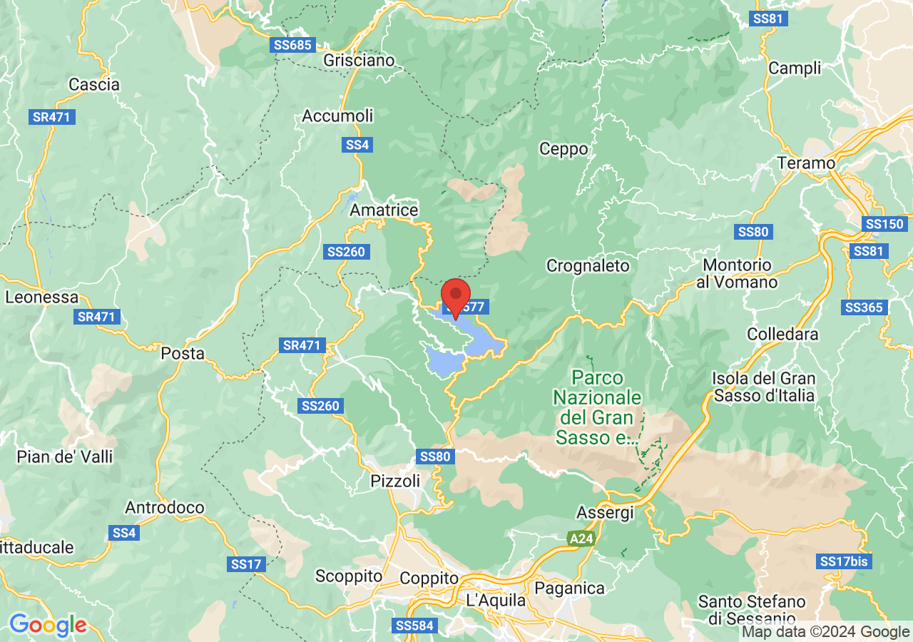 Mappa di Ippovia del Gran Sasso