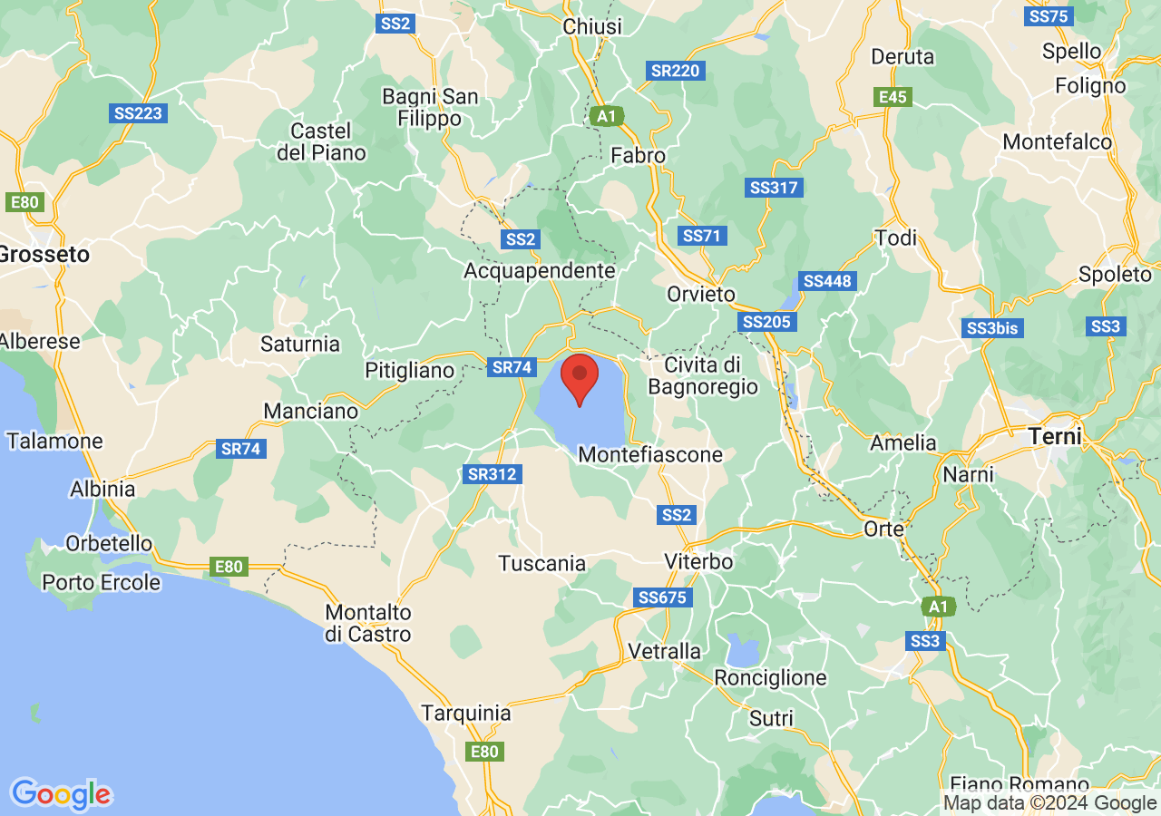 Mappa di Lago di Bolsena