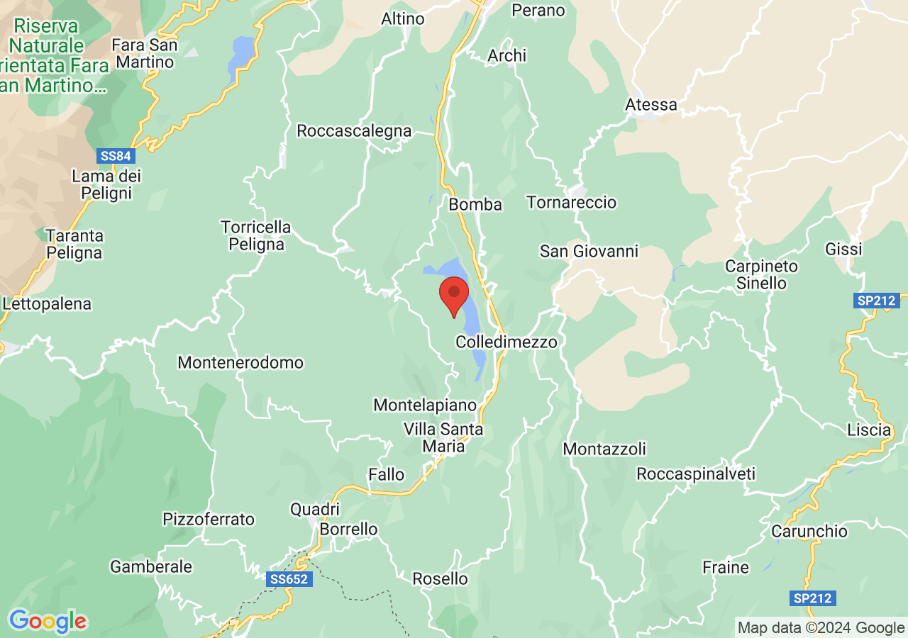 Mappa di Lago di Bomba