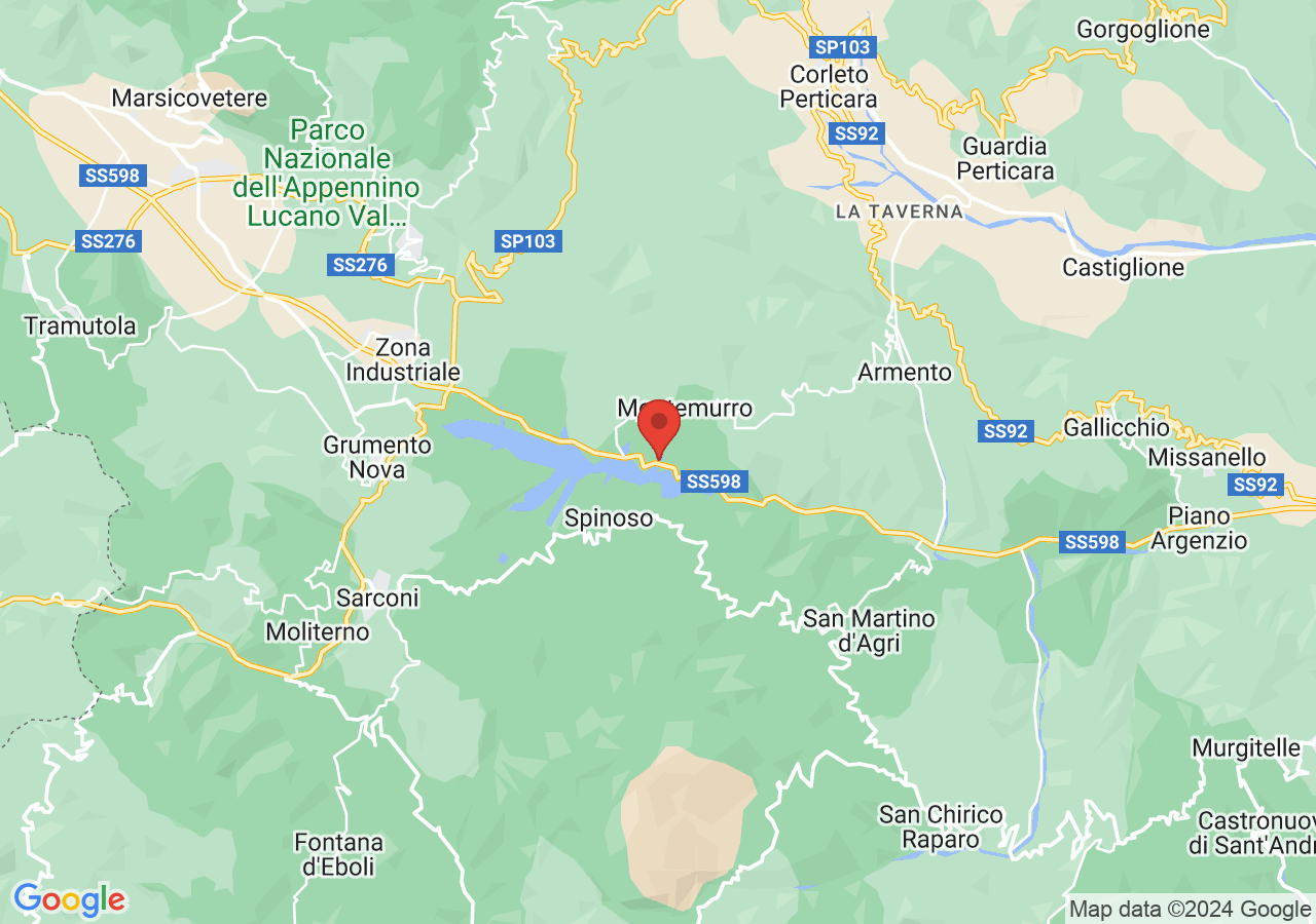 Mappa di Lago Pietra del Pertusillo