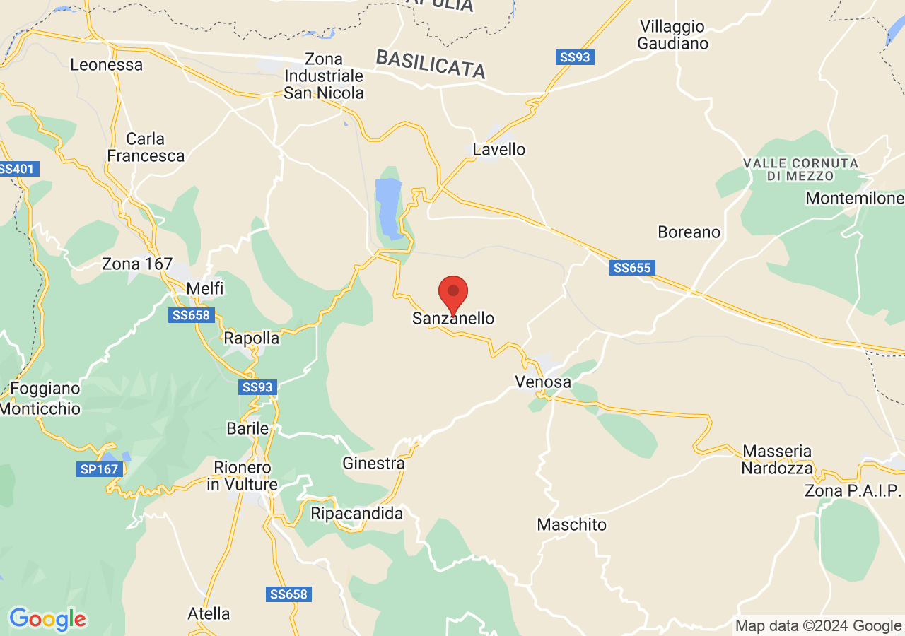 Mappa di Masserie rupestri di Sanzanello