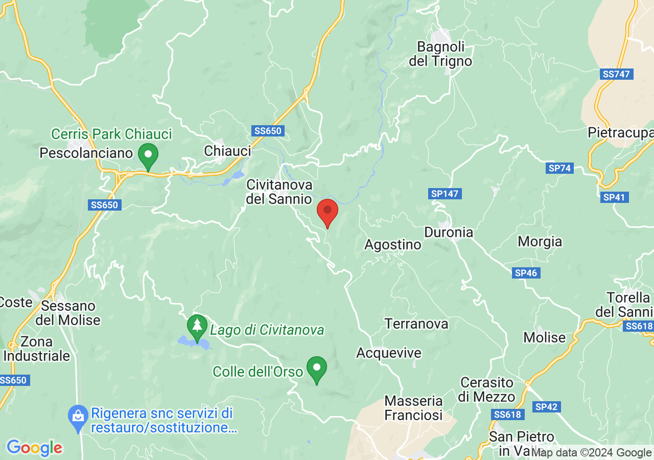 Mappa di Monastero benedettino de Jumento Albo