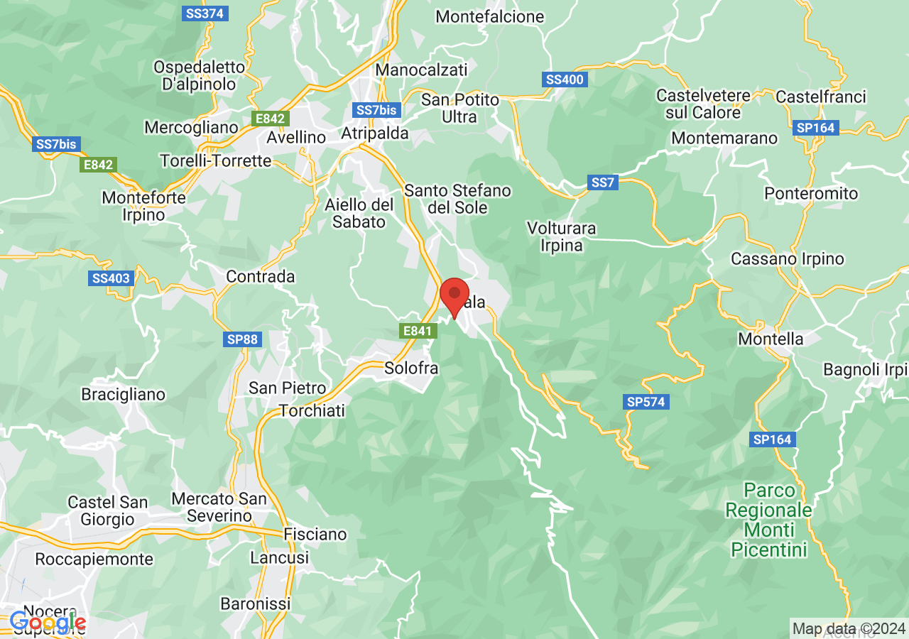 Mappa di Monte Terminio