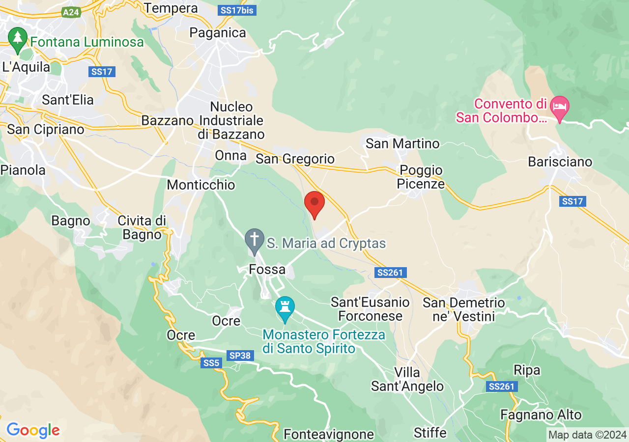 Mappa di Necropoli di Fossa