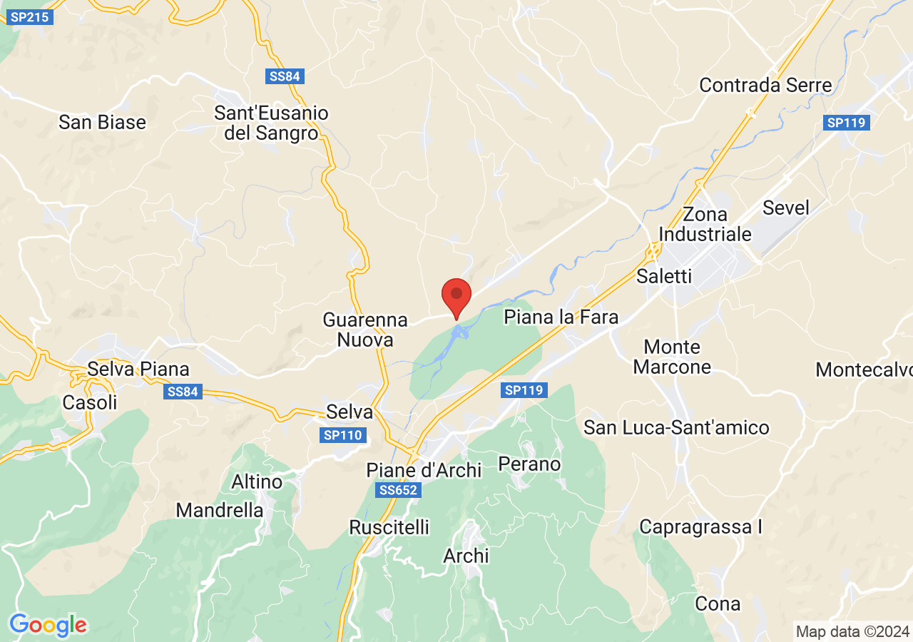 Mappa di Oasi WWF Lago di Serranella