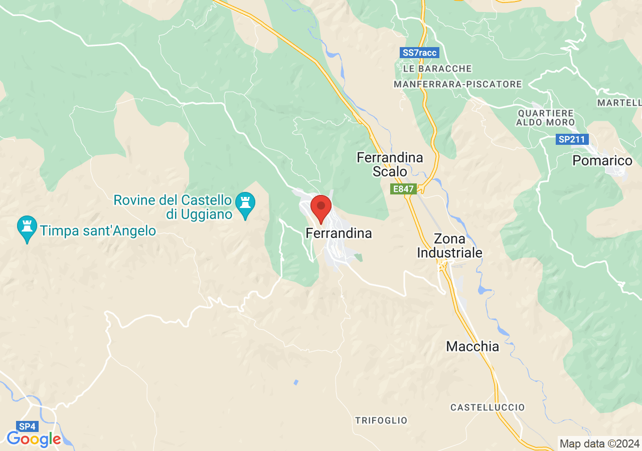 Mappa di Oliva Majatica di Ferrandina