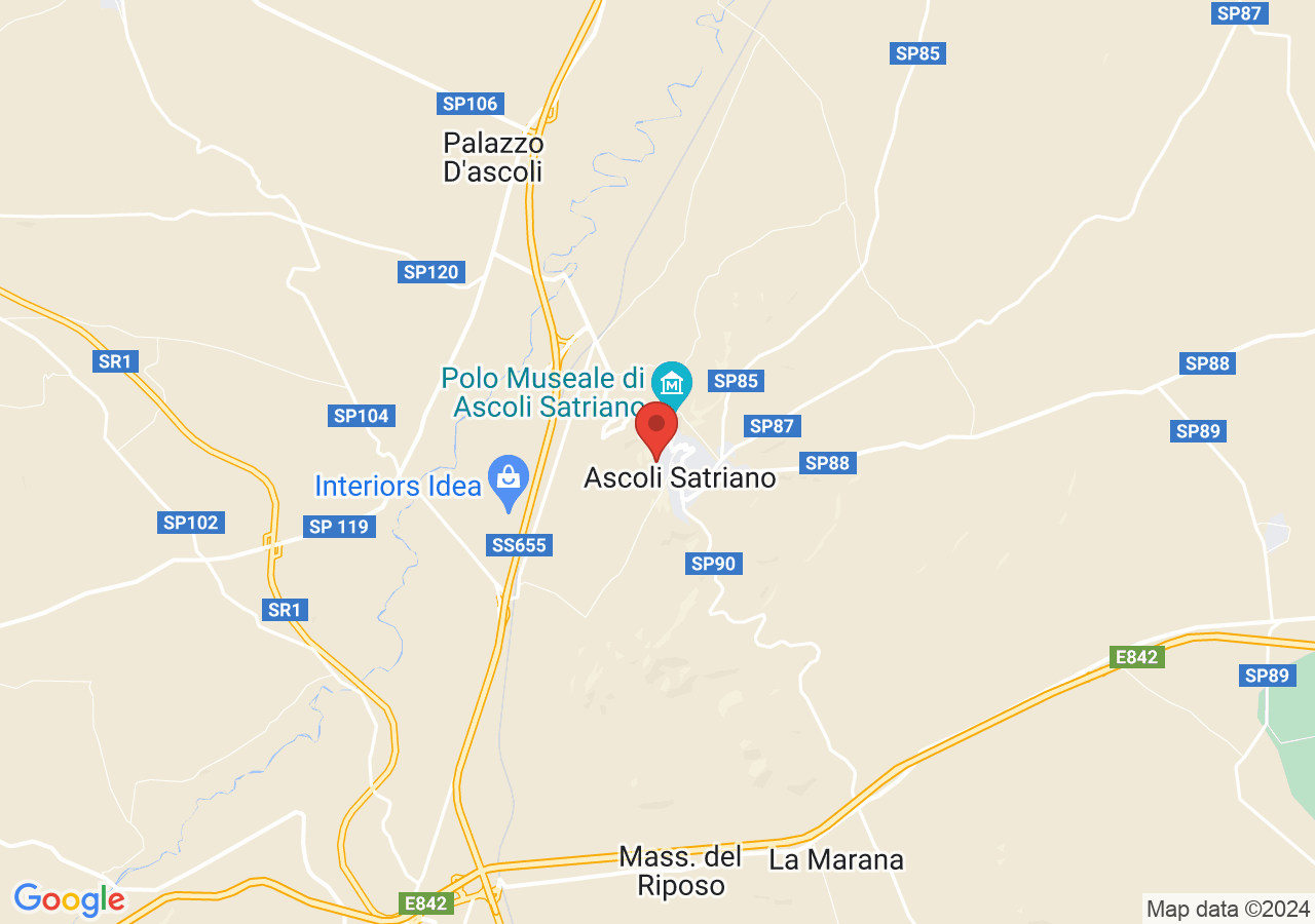 Mappa di Palazzo ducale di Ascoli Satriano