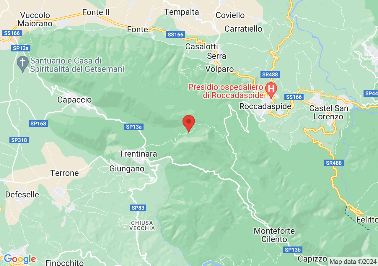 Mappa di Parco avventura monte Vesole