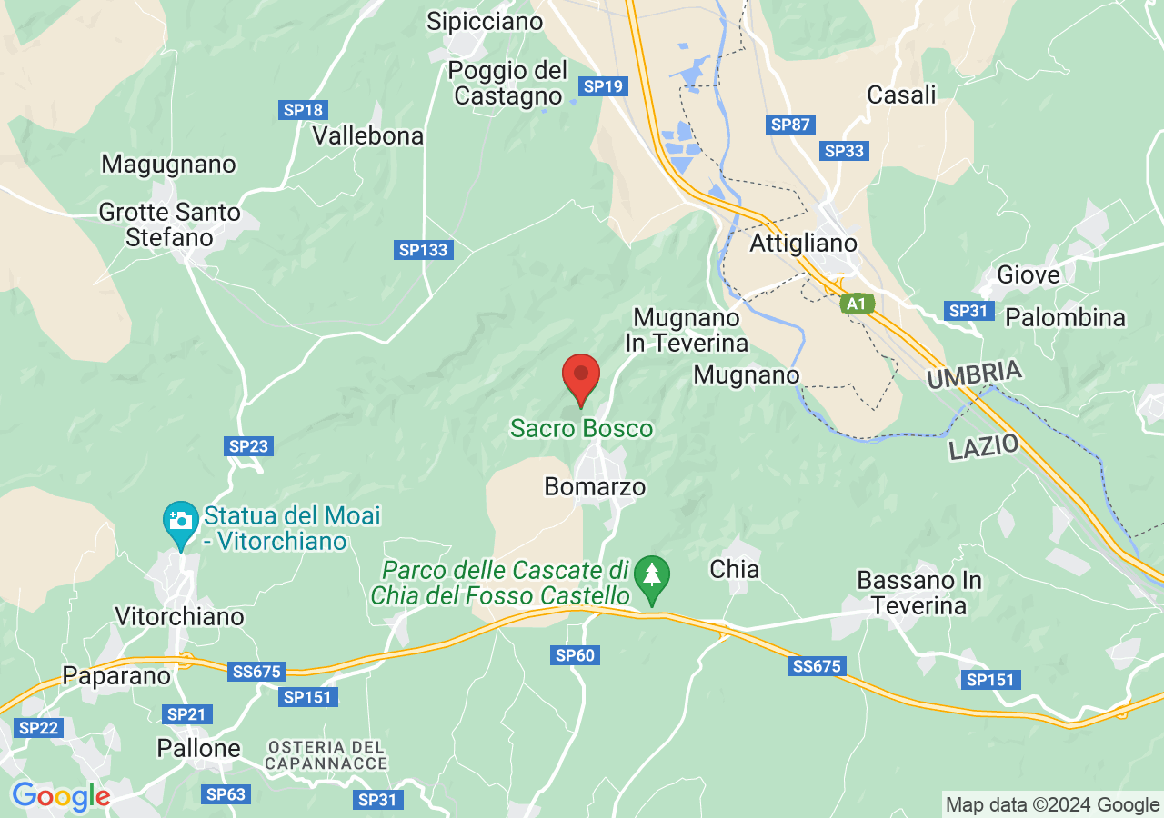 Mappa di Parco dei Mostri