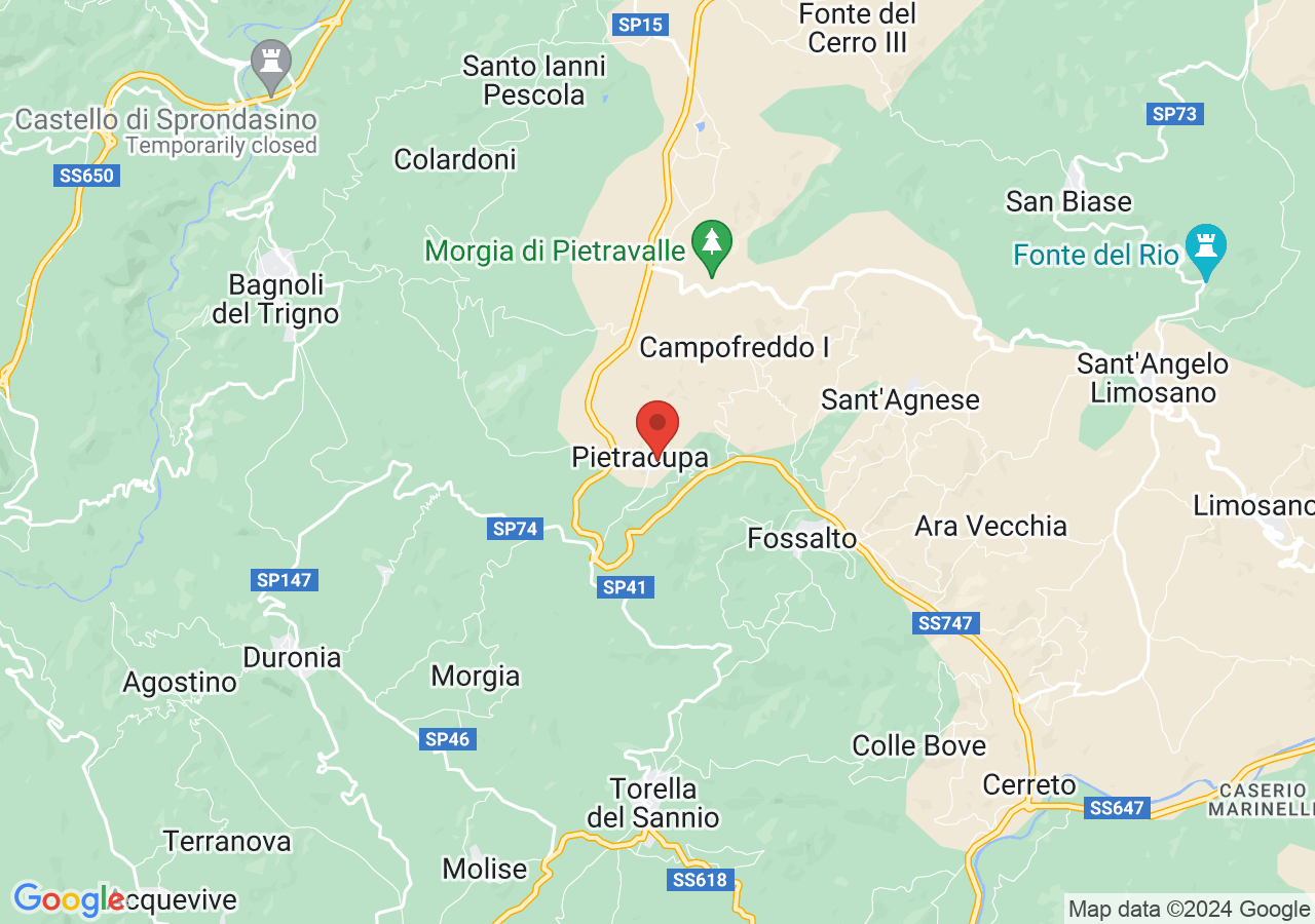 Mappa di Parco delle Morge