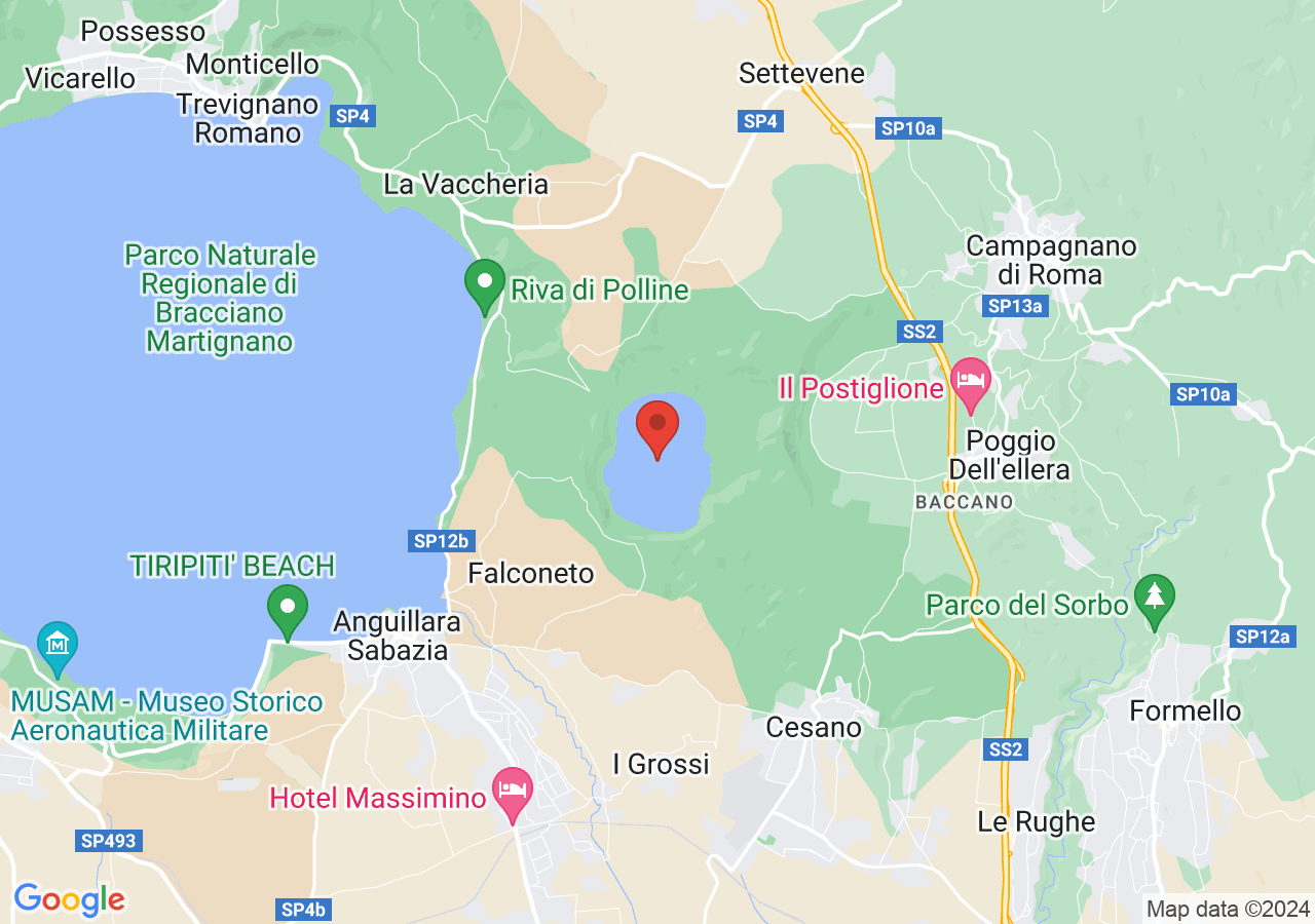 Mappa di Parco regionale Bracciano - Martignano