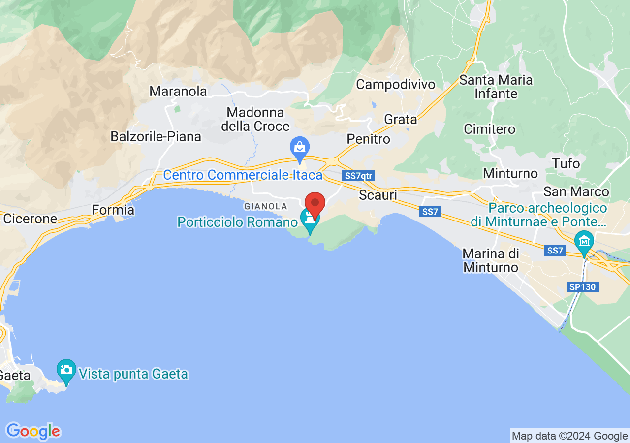 Mappa di Parco regionale di Gianola e Monte di Scauri