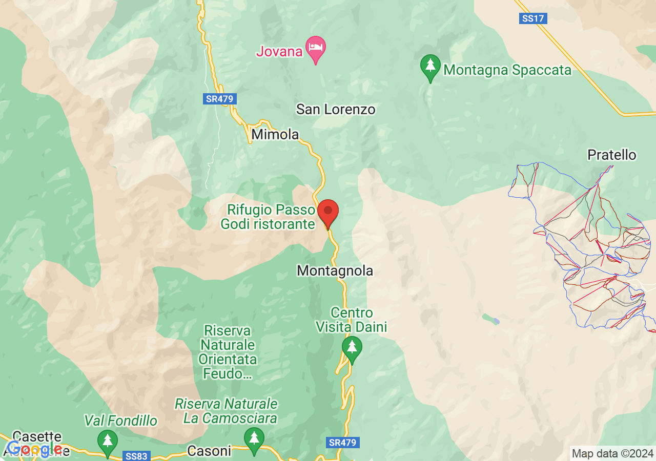 Mappa di Passo Godi