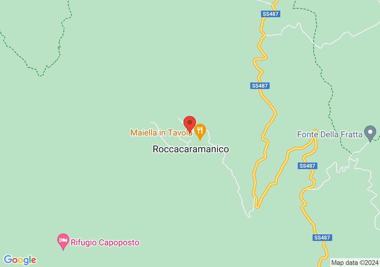 Mappa di Borgo di Roccacaramanico