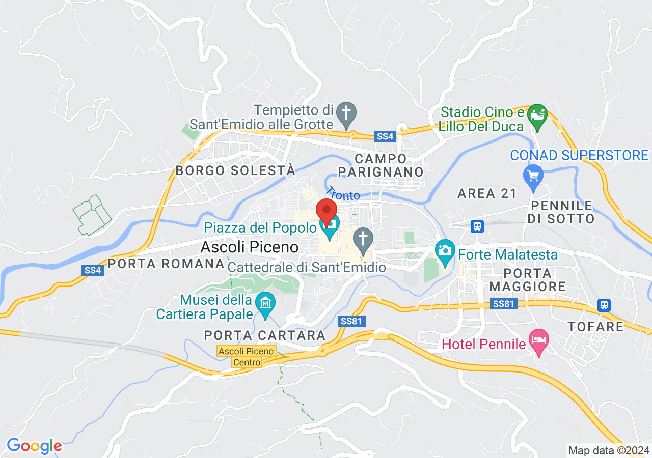 Mappa di Chiesa di San Francesco ad Ascoli Piceno