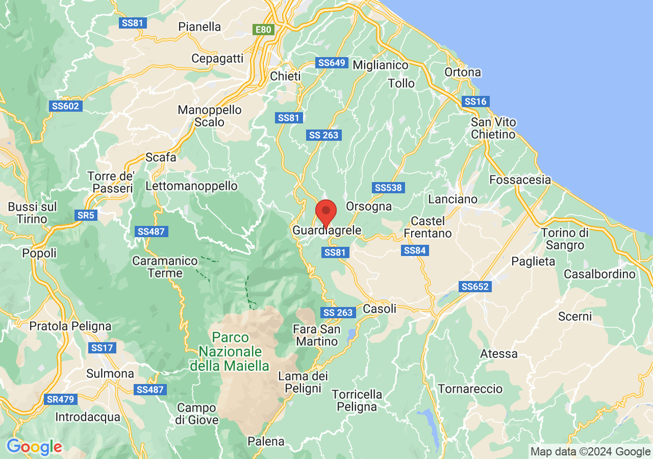 Mappa di Cinta muraria di Guardiagrele