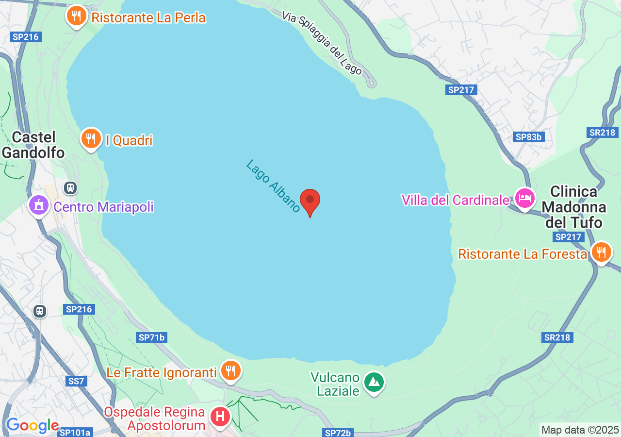 Mappa di Lago Albano